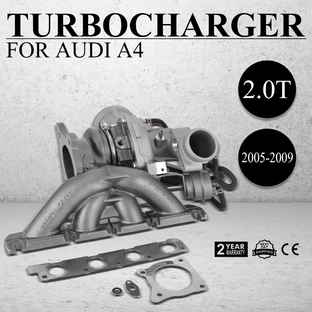 

Для 2005-10 Audi A4 2,0 T B7 BUL BWE BWT подлинное K03 OEM турбо зарядное устройство 06D145701G
