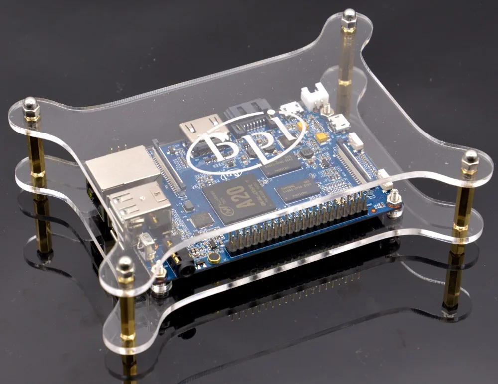 

Newest Good quality Single Acrylic clear case/Box compatible with Banana Pi M1,M1+,M2,M3 Board