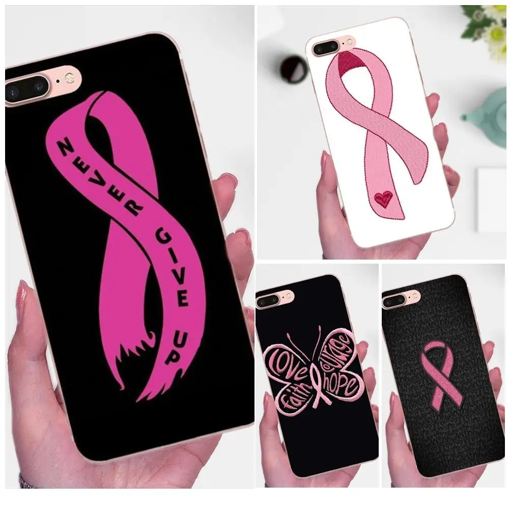 Розовая лента с раком груди для девочек лучше подходит LG G4 G5 G6 K4 K7 K8 K10 2017 V10 V20 V30 Stylus