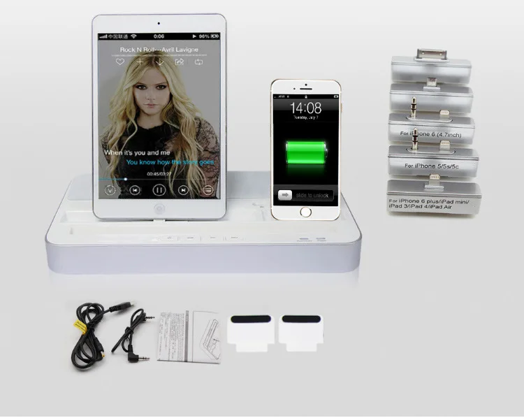 IPEGA Pg-ip115 Зарядное устройство Док-станция для динамиков для iPhone 4/5 для iPhone 7-цифровой преобразователь для IPAD 2/3/4/MINI для samsung Galaxy S2 S3