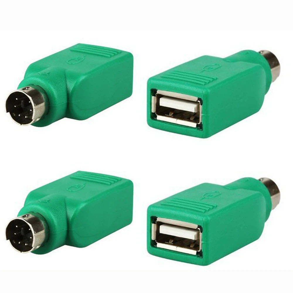 

100 шт., переходники USB 2,0 A папа-мама для PS2 мама