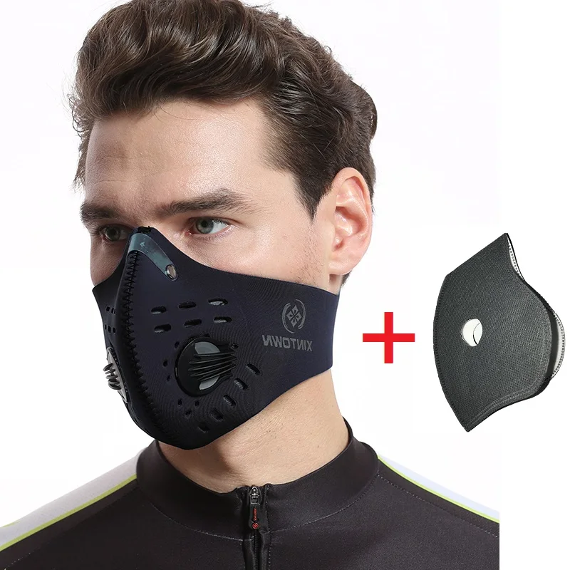 2019 Anti Dust Training Mask Cycling Masks With Filter Half Face Carbon Mountain Bicycle Sport Road Cover | Спорт и развлечения