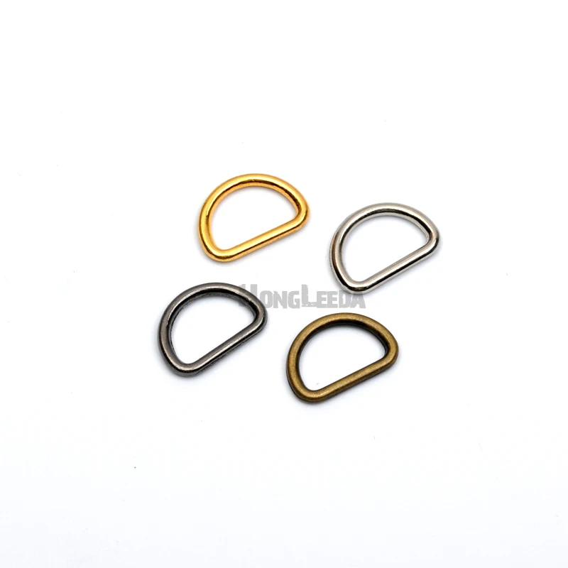 

Wholesale 200pcs/lot 13mm 0.5inch metal round Alloy D Dee Ring adjustable buckles nickle/black/bronze/gold bag straps RDR-13mm