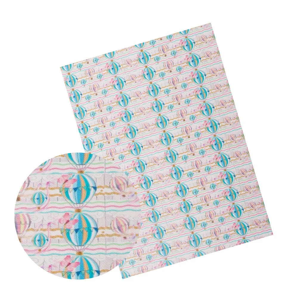 04 JOJO Луки 22*30 см 1 шт. искусственная Синтетическая кожа ткань Единорог напечатанный лист для луков одежда шитье украшения дома DIY поставки - Цвет: 04