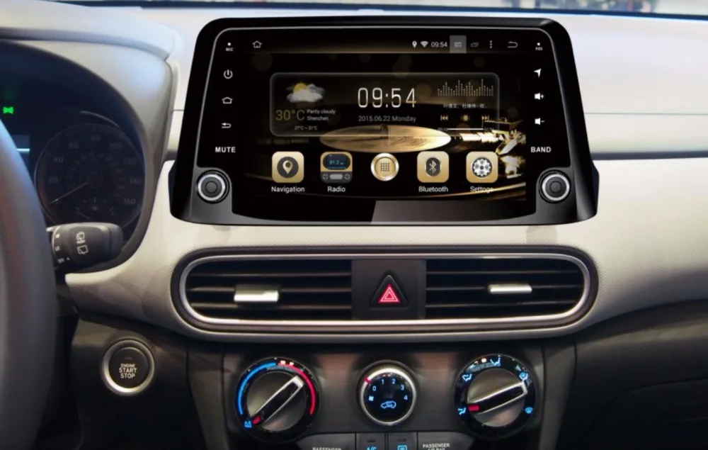 Авто Восьмиядерный 4G+ 64G android 9,0 Автомобильный Gps dvd для hyundai Kona Авто Автомобильный Радио Видео плеер gps навигация в тире