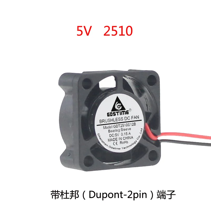 

Новый вентилятор постоянного тока 5 В 2,5 см 2510 Разъем DuPont
