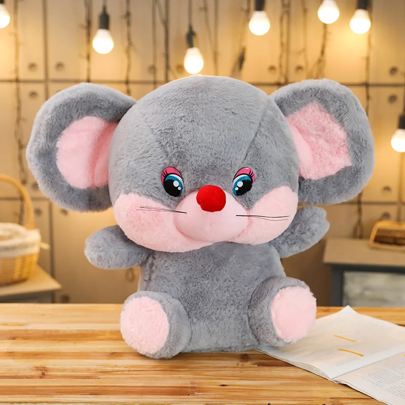 

40cm Plush Big Eyes Mouse Toy Stuffed Animal Doll Rat Mice Baby Kids Children Birthday Gift Shop Home Decor Drop Shipping Triver