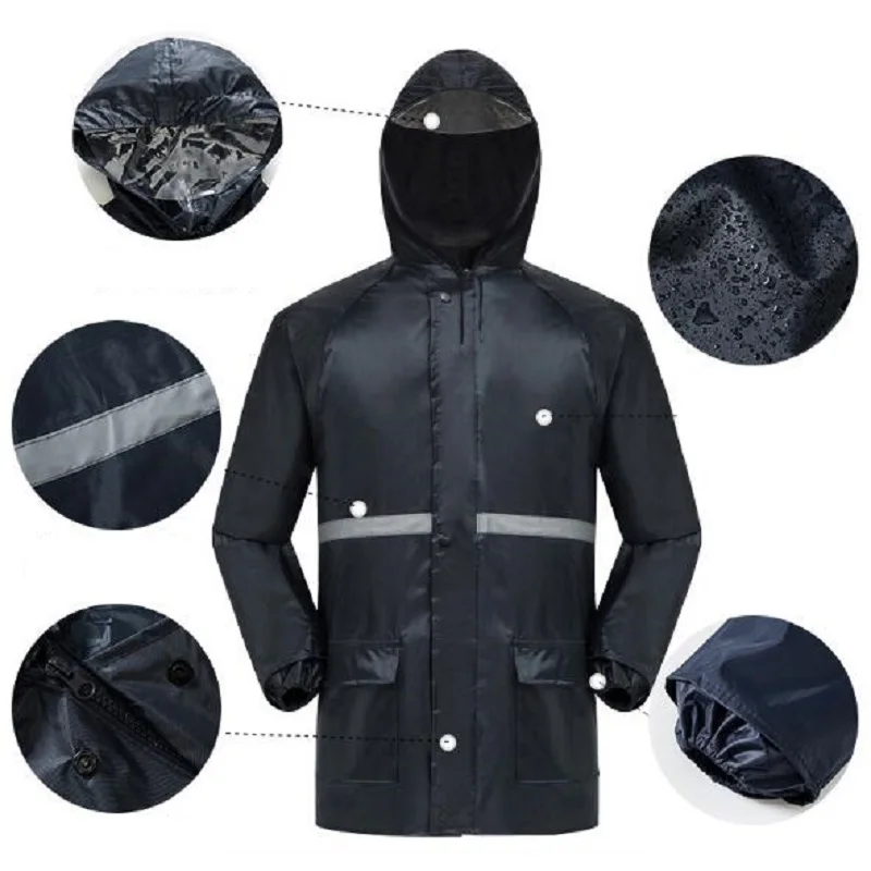 Водонепроницаемый дождевик непромокаемые штаны комплект Для мужчин