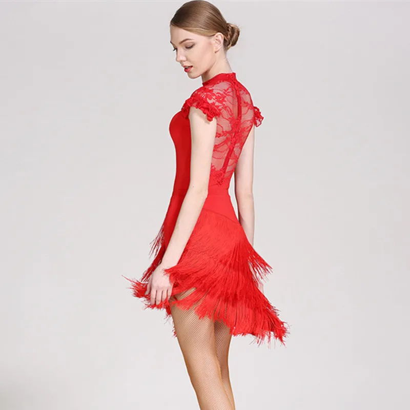 Красные платья для латиноамериканских танцев женское платье латинских