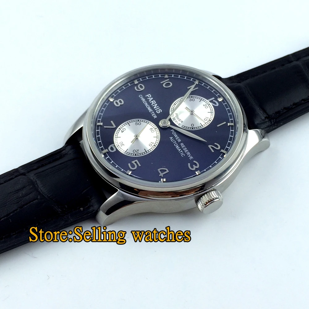 Мужские часы parnis с синим циферблатом 43 мм|watch men|watch men watchwatch watch |