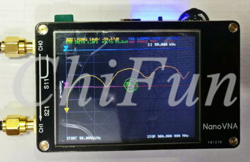 NanoVNA 2,8 дюймов lcd HF VHF UHF UV векторный сетевой анализатор 50 кГц~ 300 МГц антенный анализатор встроенный аккумулятор