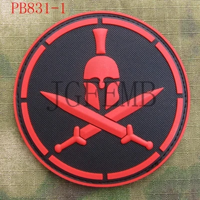PB831 Red DEVGRU NSWDG США морской пломб команда спартанов тактика боевой дух 3D ПВХ патч черный красный зеленый серый загар светящийся - Цвет: PB831 Red