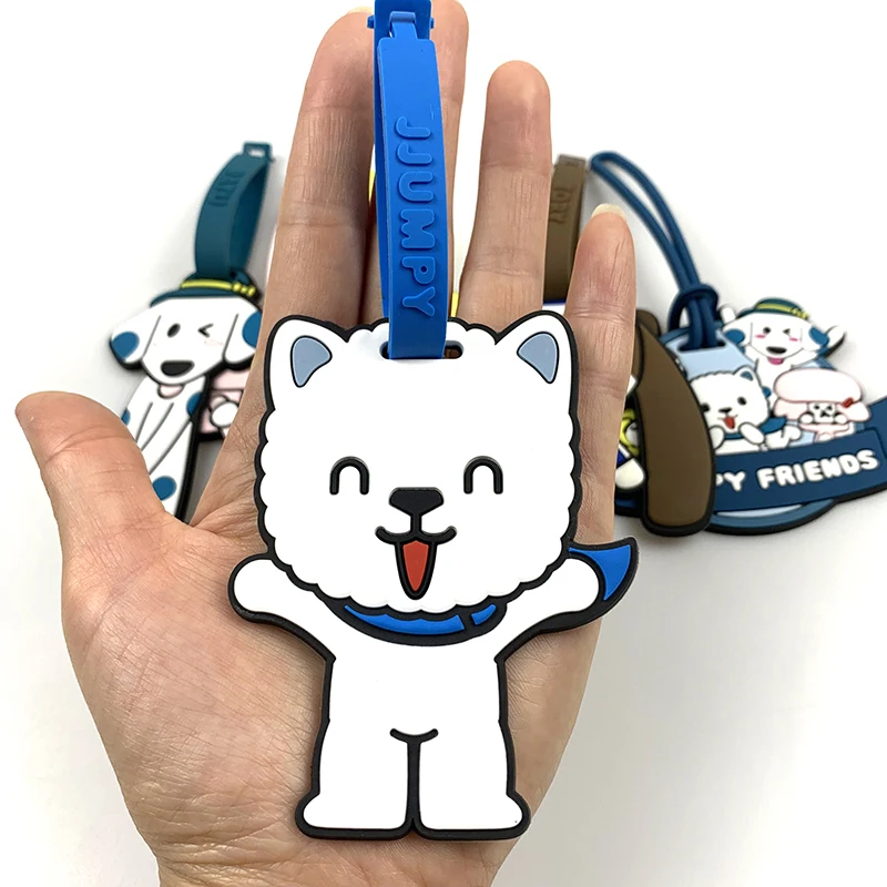 

Stocked 3D Cartoon Soft Rubber Luggage Tag Travel Identification Tags