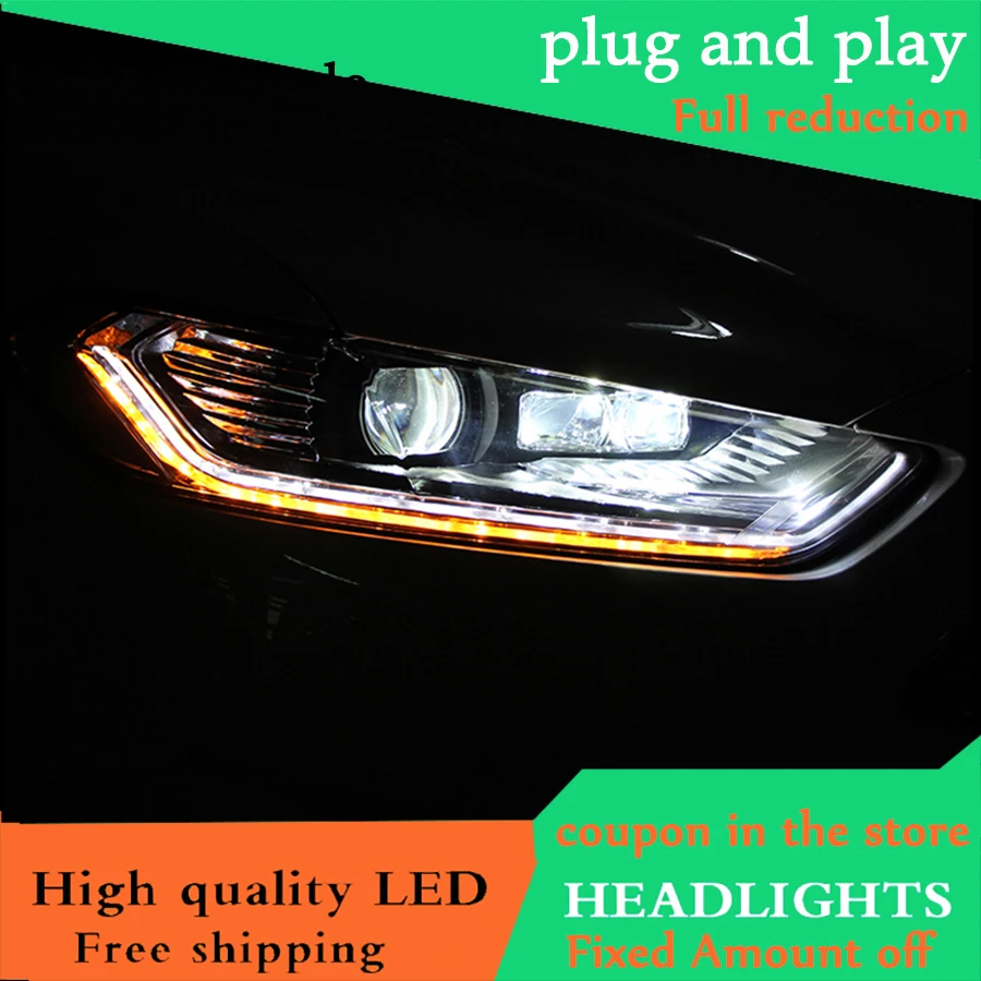 Автомобильный Стайлинг Головной фонарь чехол для Ford Mondeo Fusion 2013 2014 2015 фары