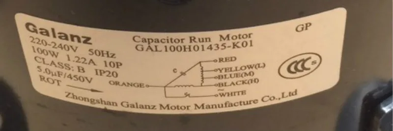 Подходит для Galanz кондиционер воздуха внутренний мотор вентилятор GAL100H01435-K01