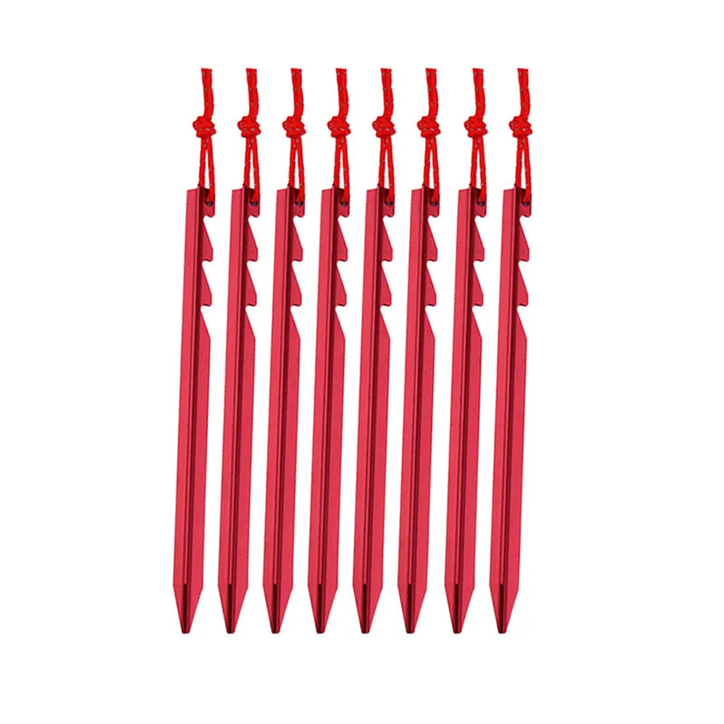 Все one tech Pack из 8 7075 алюминий открытый тент колышки для палатки безопасность и