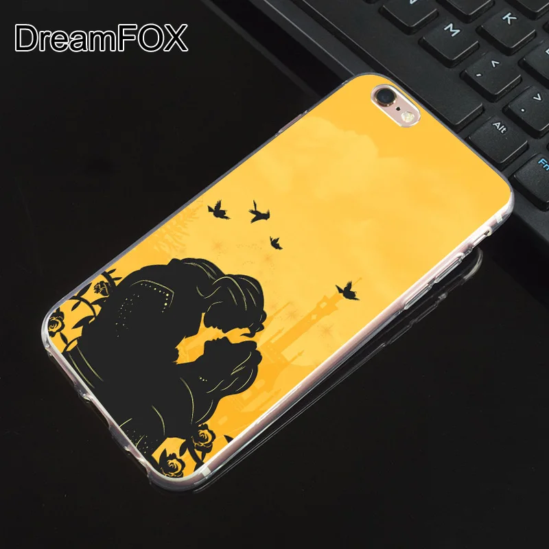 N268 Красавица и Чудовище Мягкий силиконовый чехол из ТПУ для Apple iPhone 11 Pro XR XS Max 8X7 6S