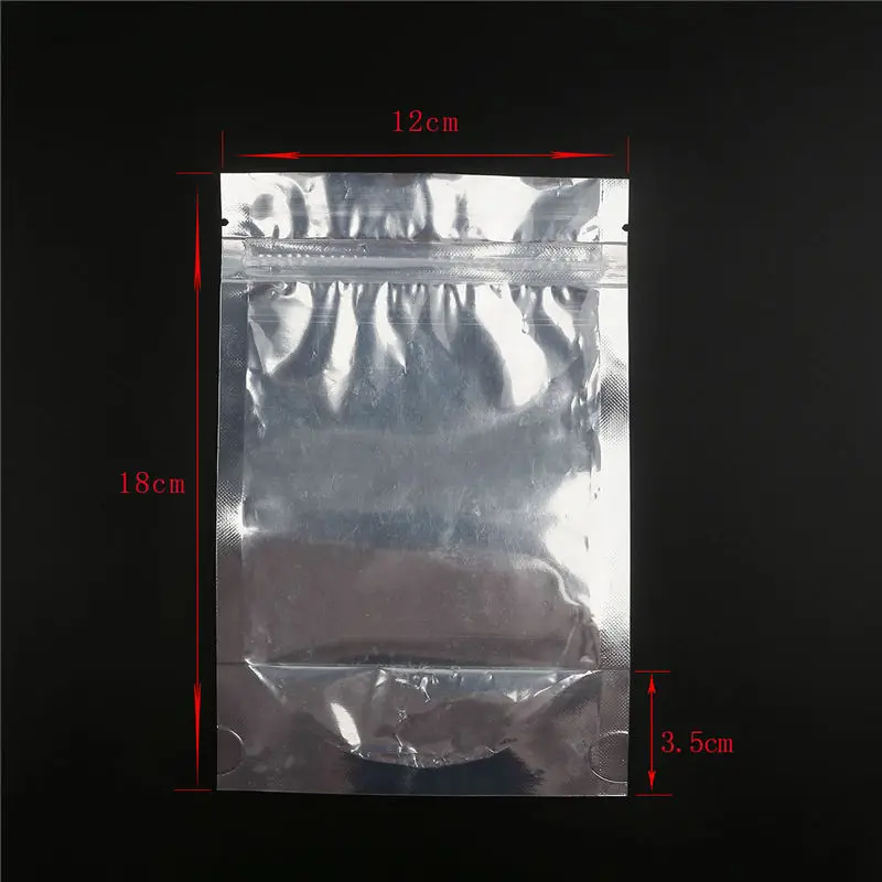 as the picture shows 10 шт. прозрачный Алюминий Фольга сумка самозапечатывающийся Ziplock застежки-молнии упаковочный пакет для еды в розницу Resealable упаковочный пакет для выпечки мешок - Цвет: as the picture shows