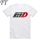 Мужская футболка с принтом в стиле японского аниме, летняя модная повседневная футболка с короткими рукавами и круглым вырезом, AE86, начальная футболка D Homme, 2017