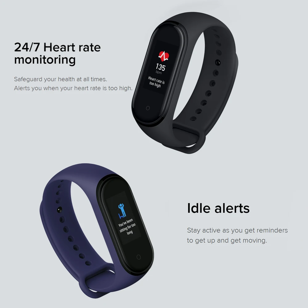 2019 оригинальный Смарт-браслет Xiaomi Mi Band 4 новейшая музыка пульсометр фитнес-трекер