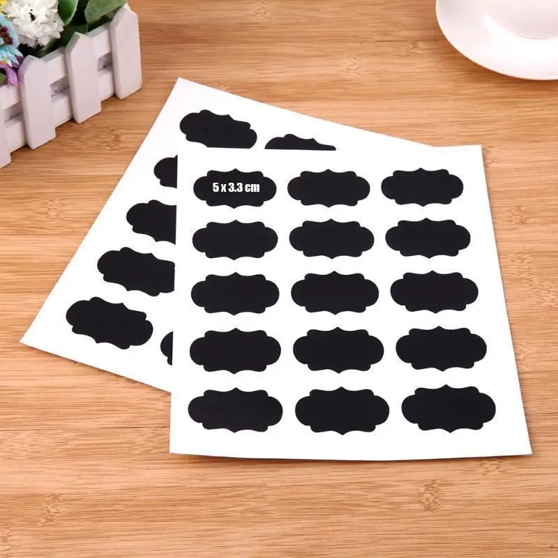 90 шт./компл. наклейки для доски крафтовые кухонные банки Органайзер многоразовые