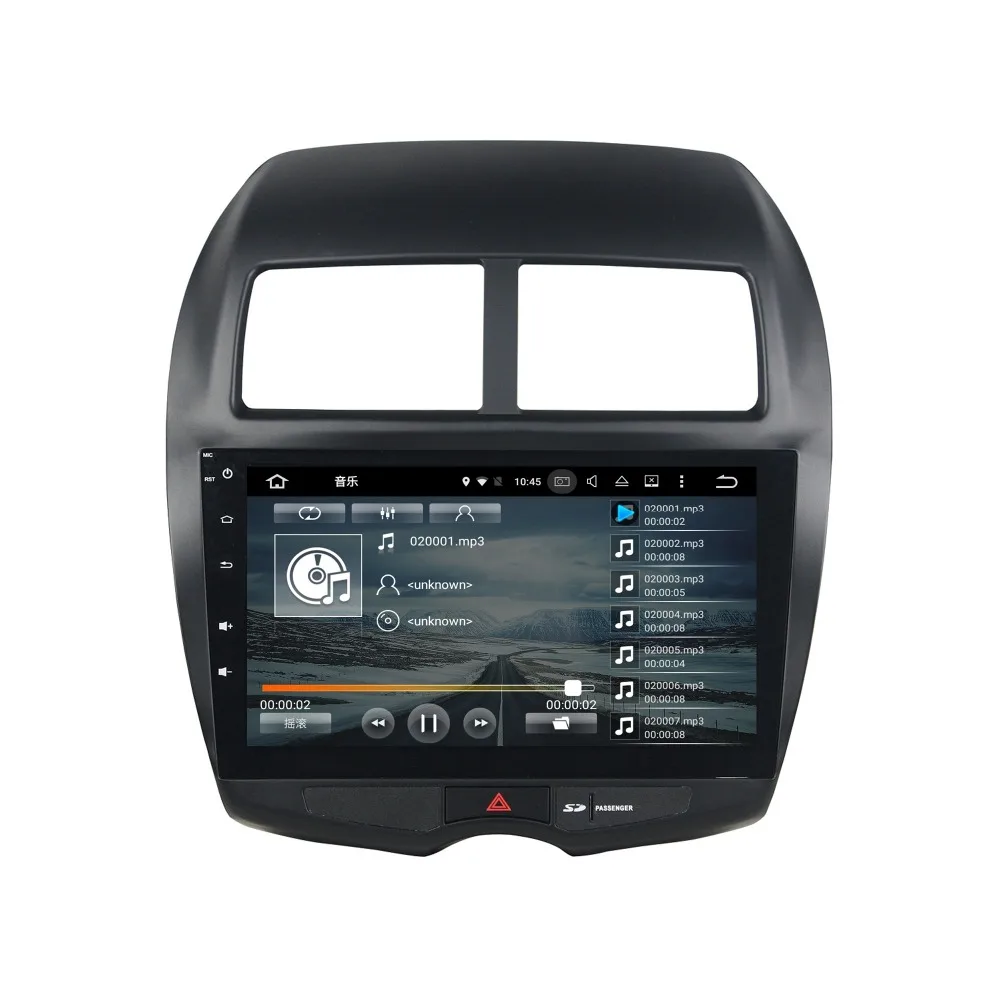 10 1 ''Android 9 0 автомобильный DVD плеер gps навигация Радио для MITSUBISHI ASX 2010 2011 2012 BT wifi 4G