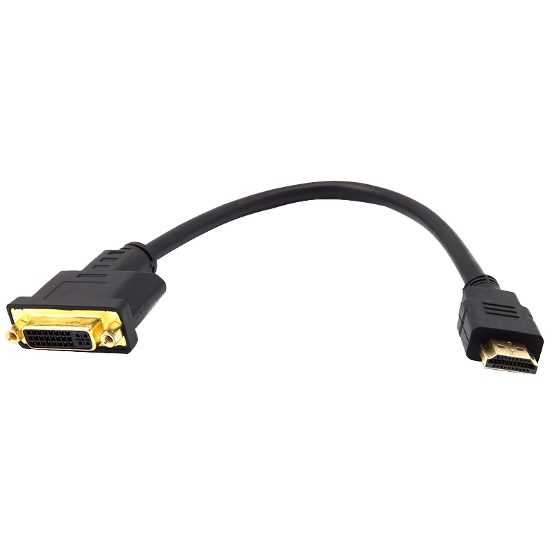 Совместимому с HDMI/DVI 24 + 5 адаптер Папа мама кабель совместимому HDMI к DVI D удлинитель