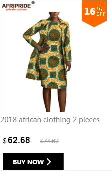 Весеннее и осеннее Африканское женское платье AFRIPRIDE, изготовленное на заказ, длинный рукав, длина до пола, женское Хлопковое платье A1825095