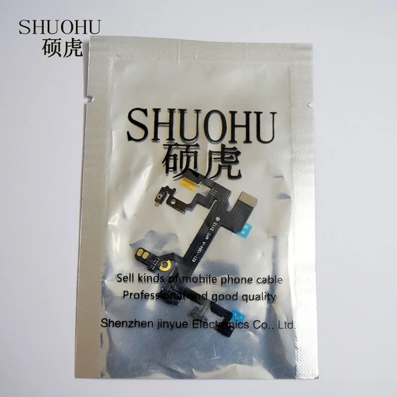 SHUOHU бренд 1 шт. новая кнопка питания вкл. Выкл. Гибкий кабель для iPhone 5 5S 5C 6 6Plus бесшумный переключатель громкости Разъем ленты запчасти