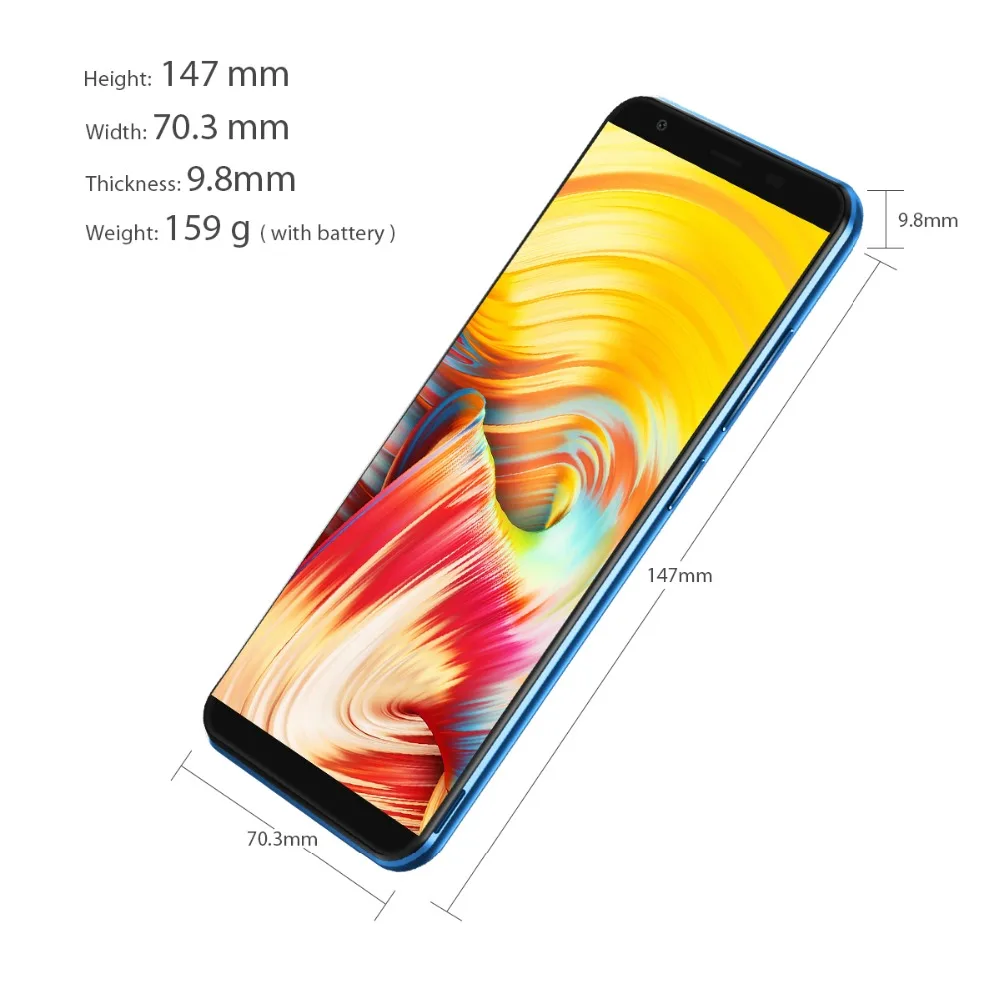 Оригинальный Vernee T3 Pro 3 ГБ Оперативная память 16 Встроенная Android 8 1 Quad Core мобильный