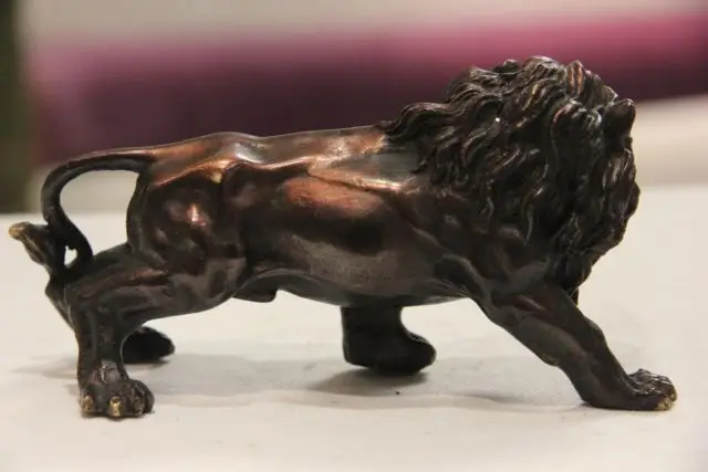 Китайская фольклорная медная латунная крупногабаритная статуя кошачьей ветки