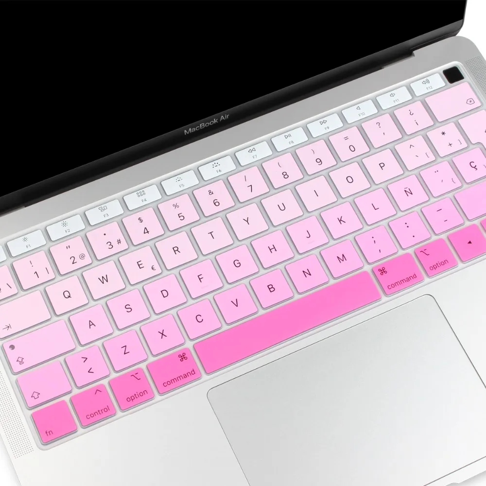 Чехол для клавиатуры с испанской евро-клавиатурой Macbook Air 13 2019 Пыленепроницаемая