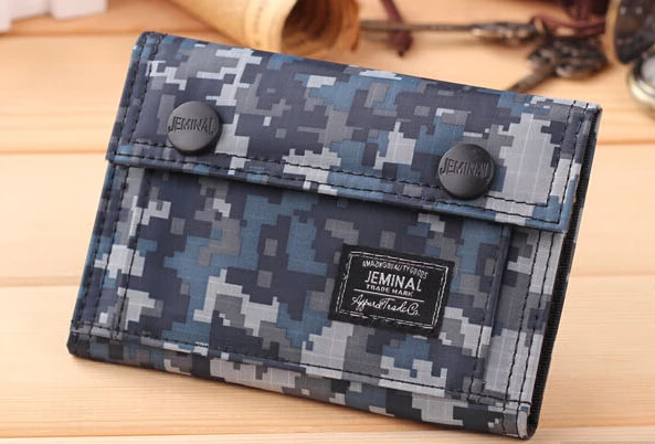 Камуфляжный холщовый кошелек для студентов женский корейский короткий | Багаж и