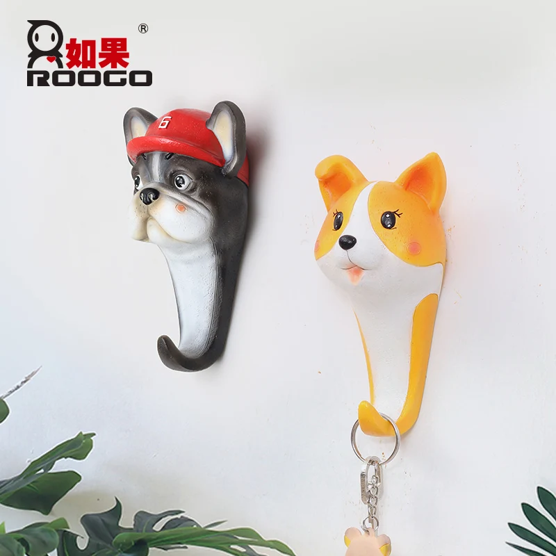 Вешалка для ключей Roogo Dog настенная вешалка одежды дверной крючок украшение