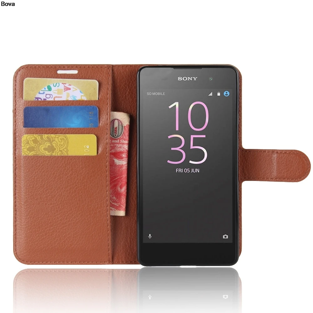 Чехол для Sony E5 чехол книжка с отделением карт чехлы телефонов Xperia из