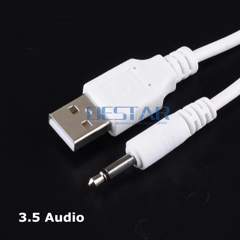 1 м USB разъем Aux 3 5 мм моно аудио кабель 2 0 для dc3.5мм 2A зарядный питания фута|audio cable|jack