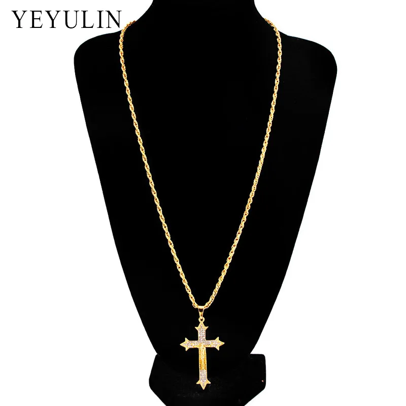 Мужское ожерелье в стиле хип хоп|necklace jewelry|cross pendant necklacecross |