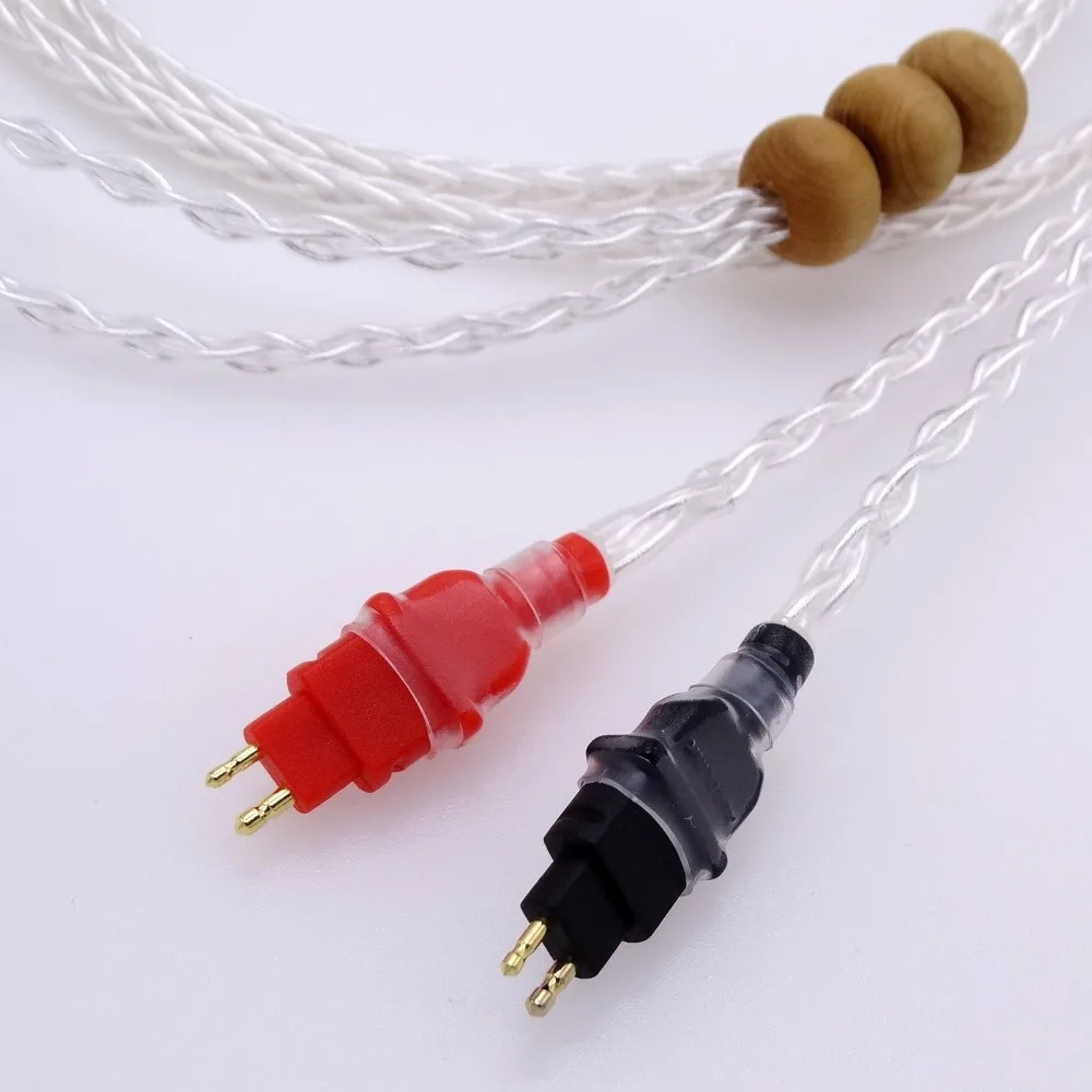 2 5 м 8FT Hi-End Litz braid 8 ядер 5n Pcocc посеребренный кабель для наушников Sennheiser HD580 HD600 HD650 |