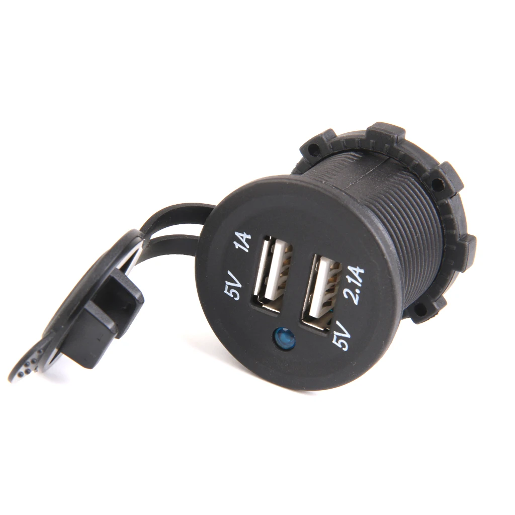 12В 24В Водонепроницаемый Мотоцикл лодка автомобиль двойной USB порт зарядное