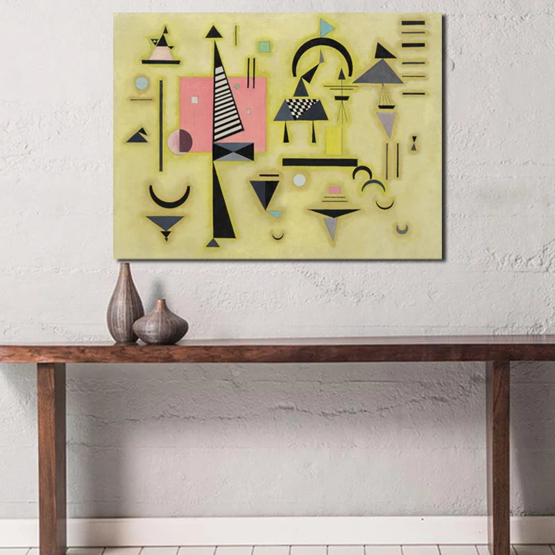 Василис кандинскис решительная Роза минималистский настенный художественный