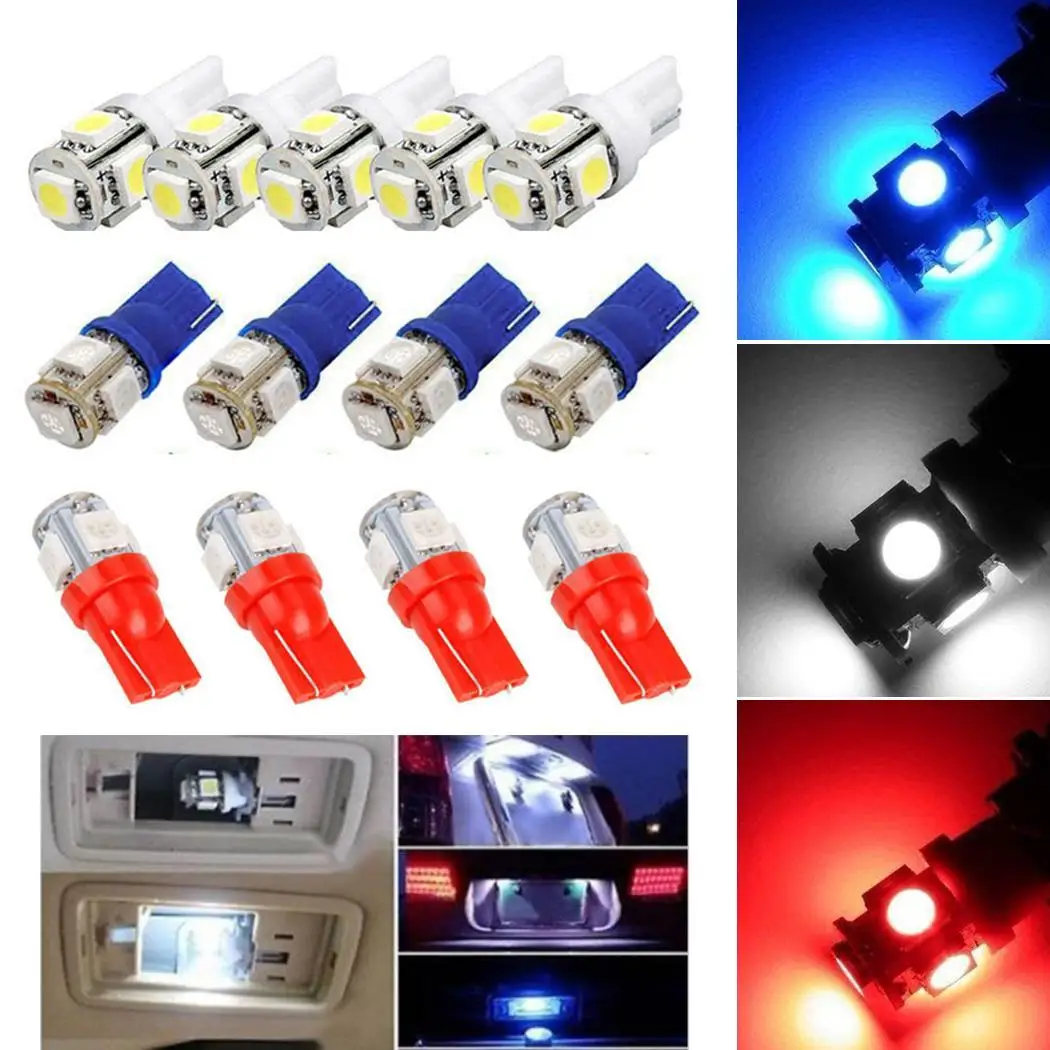 Функциональный прочный 5SMD светодиодный свет автомобиля номерной знак T10 белый
