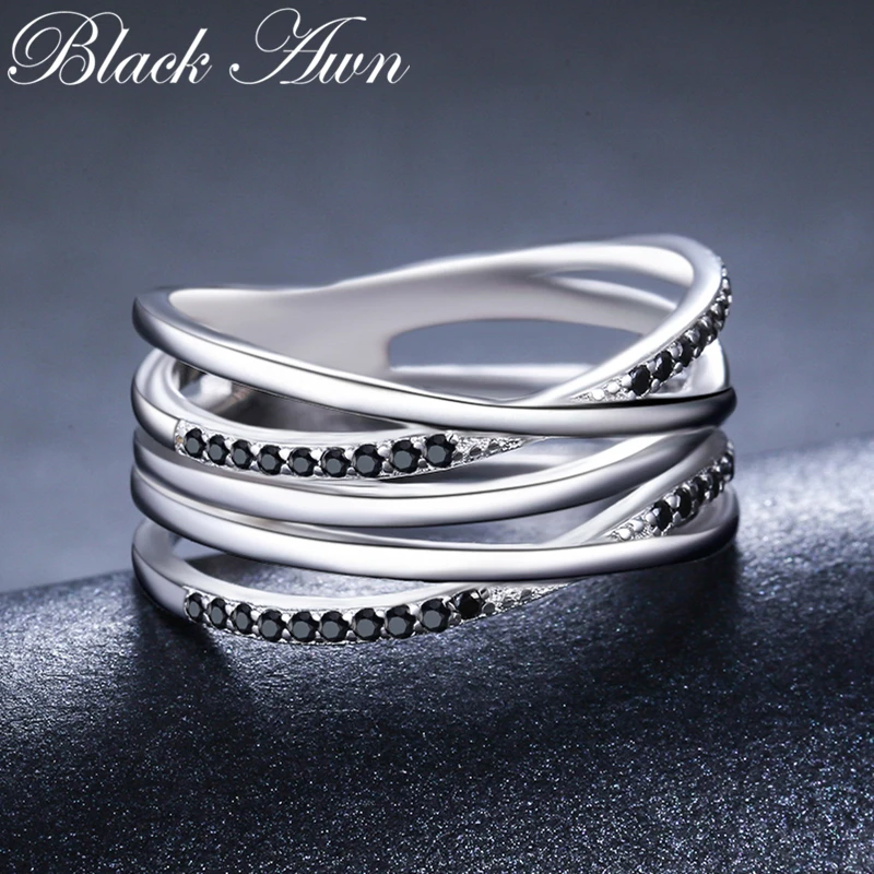 Женское кольцо для помолвки Anillos Mujer простое из стерлингового серебра 925 пробы с