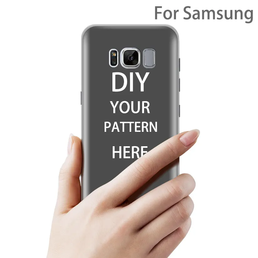 DIY фото изображения Чехлы для телефона на заказ крышка для samsung Galaxy S4 S5 S6 S7 край S8 S9 Plus Note 8, 9, для детей 3, 4, 5, A5 A7 J5 J7