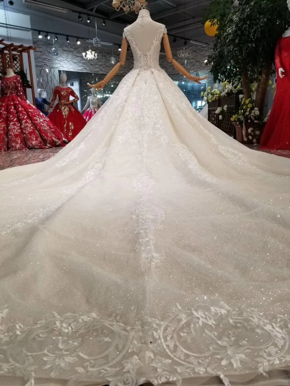 WONDMOND off Shoulder V Neck Wedding Dress 2019 Luxurious Beads Ball Gown Dresses Backless Bridal | Свадьбы и торжества
