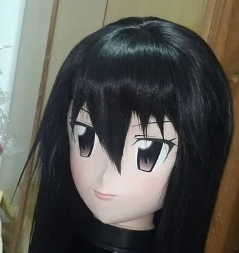 

(C2-071)Top Quality Handmade Female Silicone Rubber Face Mask Cosplay Kigurumi Masks Crossdresser Doll Kiger Anime Role Play