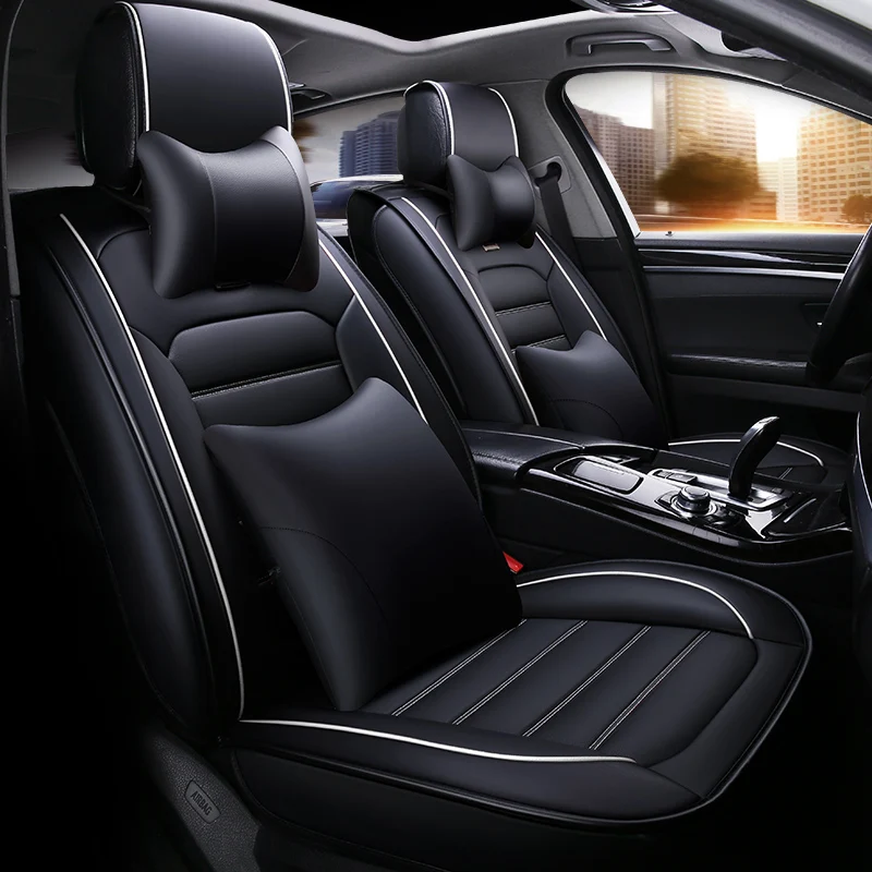 Универсальный кожаный чехол для автомобильного сиденья WLMWL для всех моделей Toyota: rav4, wish, land cruiser, vitz, mark, auris, prius, camry, corolla.