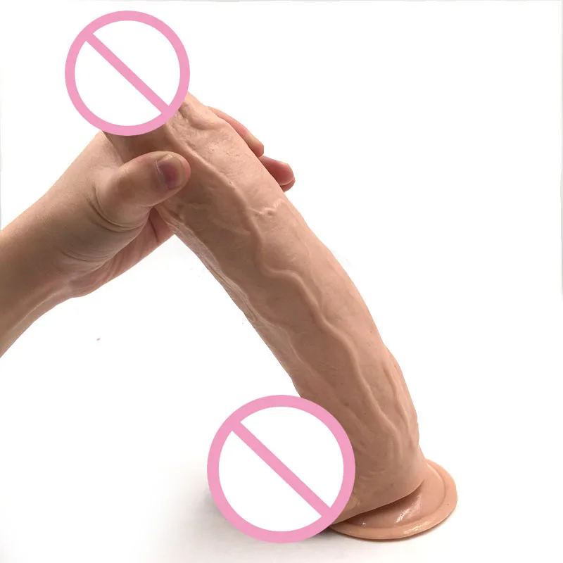 CPWD силиконовый реалистичный пенис супер большой черный дилдо секс игрушки для