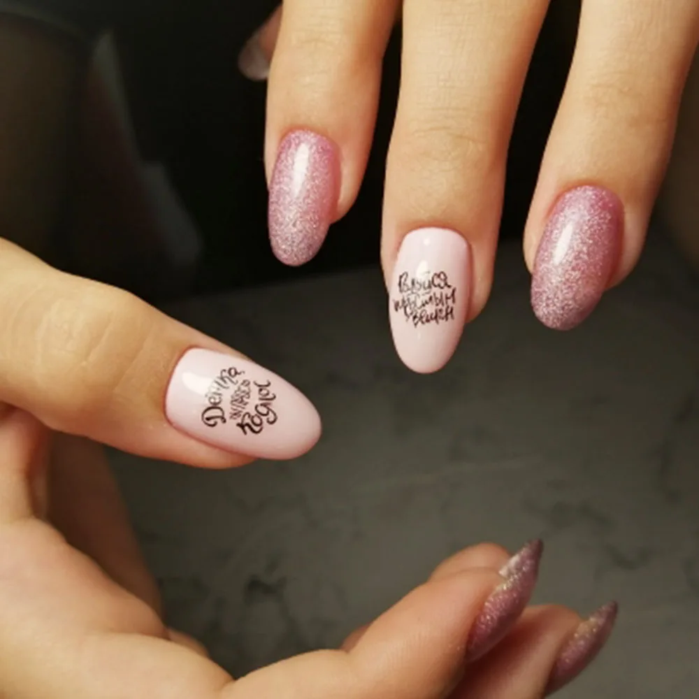 1 лист, стикеры 3D на ногти Nail Art, наклейки с русскими буквами, летние фламинго, наклейки, слайдер, сделай сам, украшения для ногтей ZJT4030