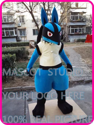 

mascot lucario cartoon mascot costume custom cartoon character cosplay fancy dress mascotte theme
