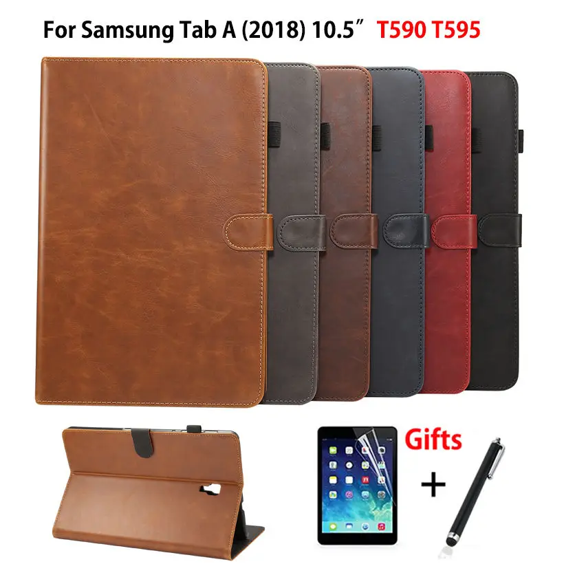 Роскошный чехол для Samsung Galaxy Tab A A2 2018 10 5 дюйма T590 T595 T597 искусственная кожа